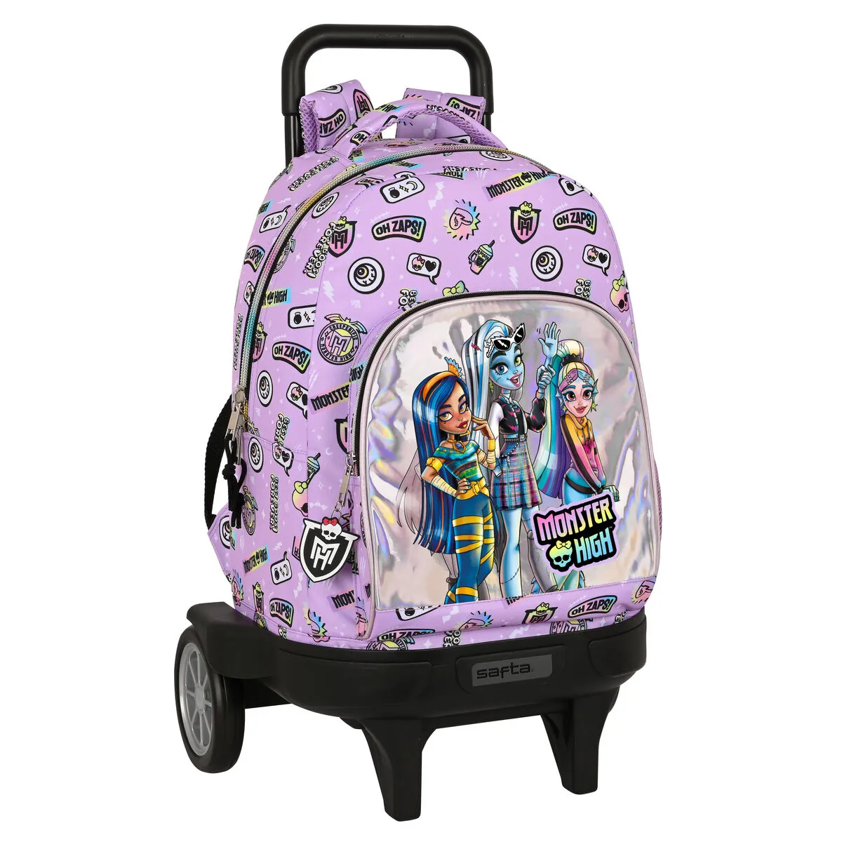 Trolley per la Scuola Monster High Best boos Lilla 33 X 45 X 22 cm