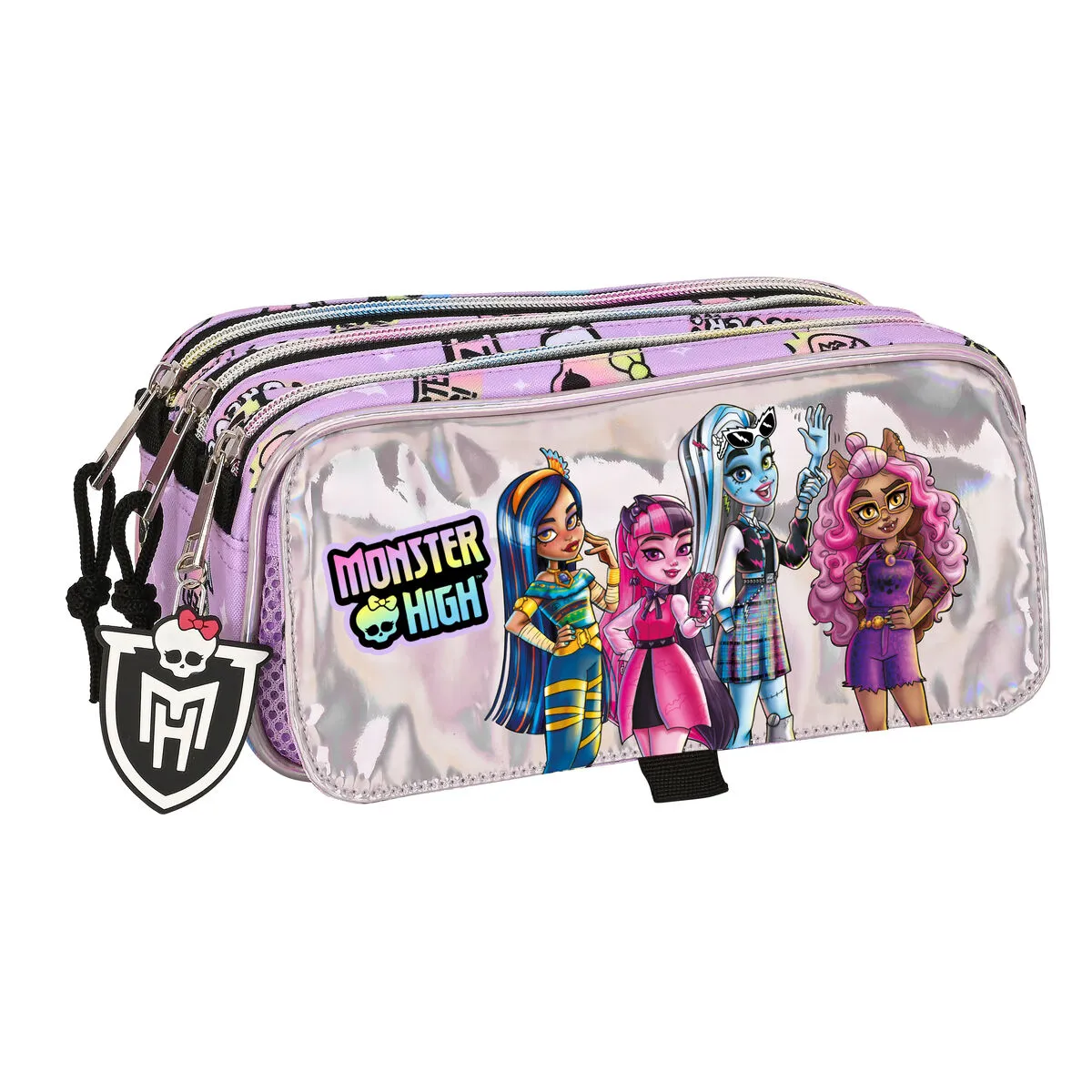 Portaoggetti Doppio Monster High Best boos Lilla 21,5 x 10 x 8 cm