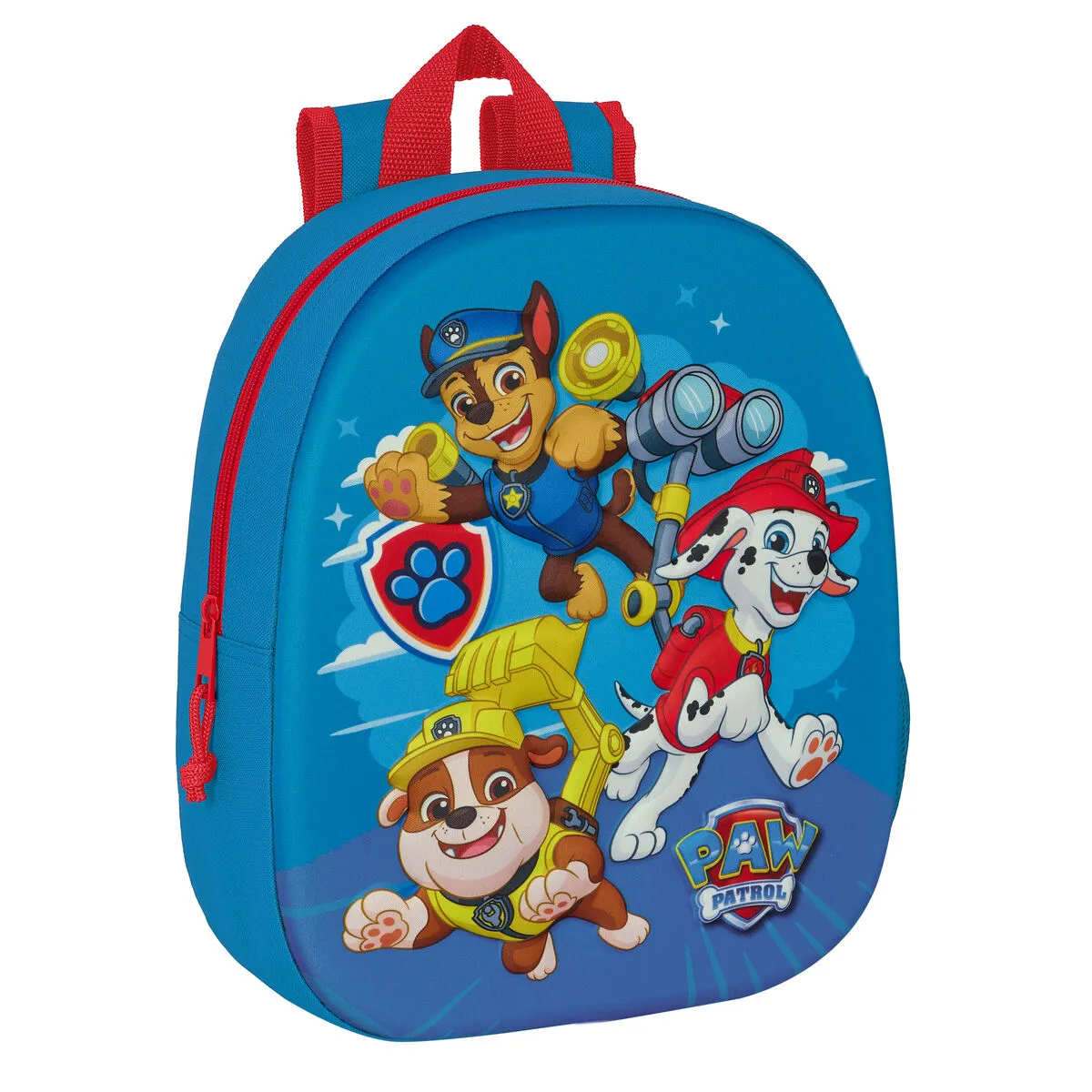 Zaino Scuola The Paw Patrol 3D 27 x 33 x 10 cm Azzurro