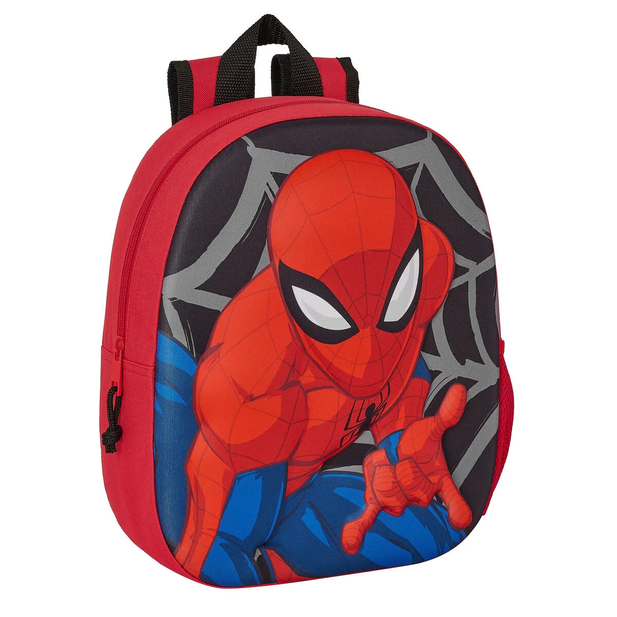 Zaino Scuola 3D Spider-Man Nero Rosso 27 x 33 x 10 cm