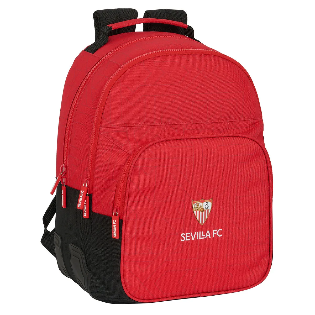 Zaino Scuola Sevilla Fútbol Club Nero Rosso 32 x 42 x 15 cm