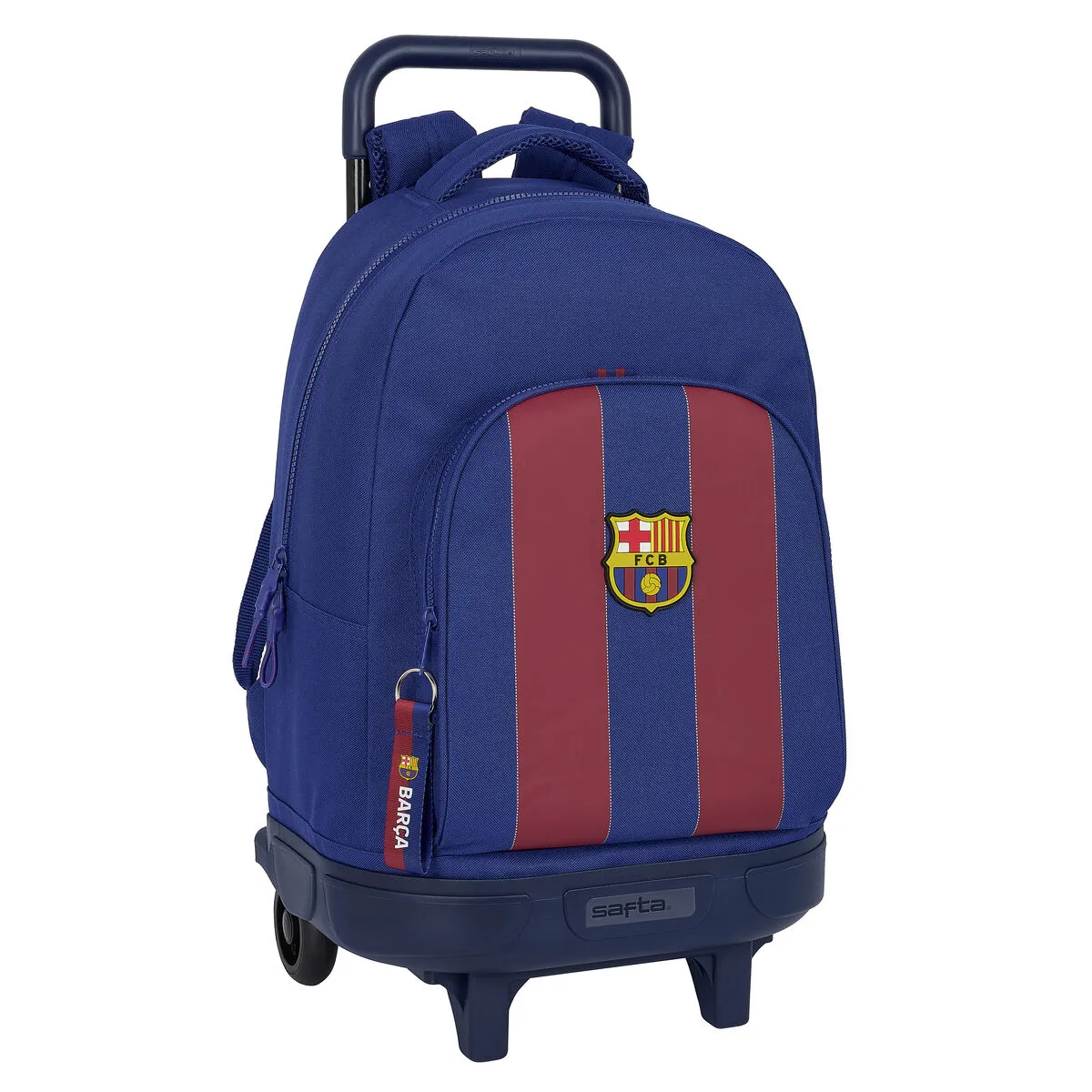 Trolley per la Scuola F.C. Barcelona Rosso Blu Marino 33 X 45 X 22 cm