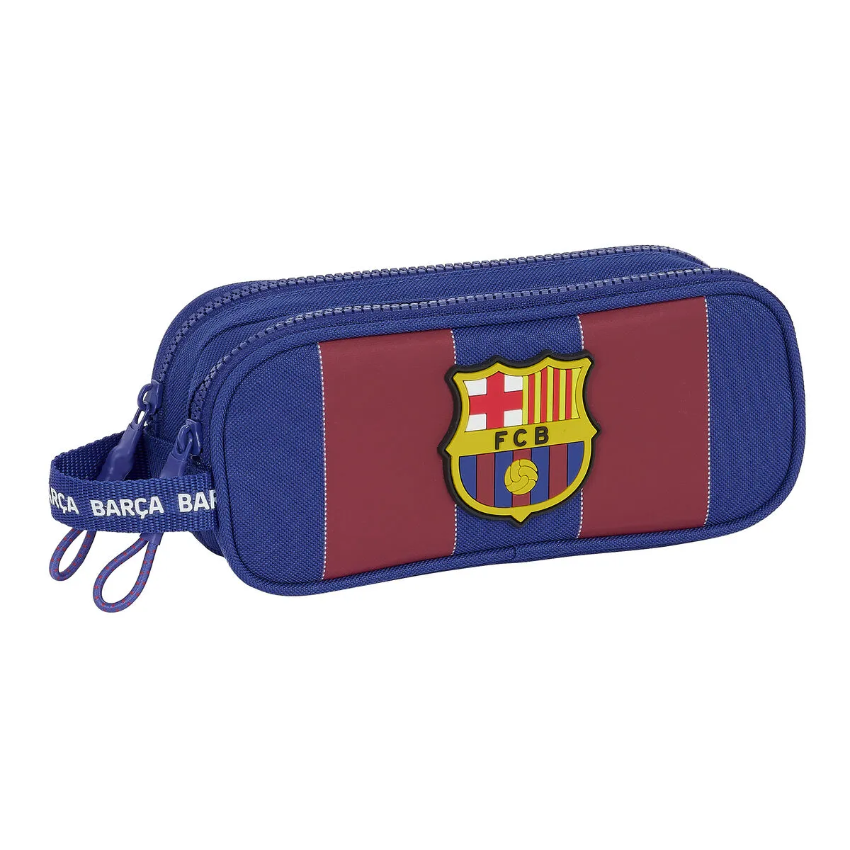 Portaoggetti Doppio F.C. Barcelona Rosso Blu Marino 21 x 8 x 6 cm