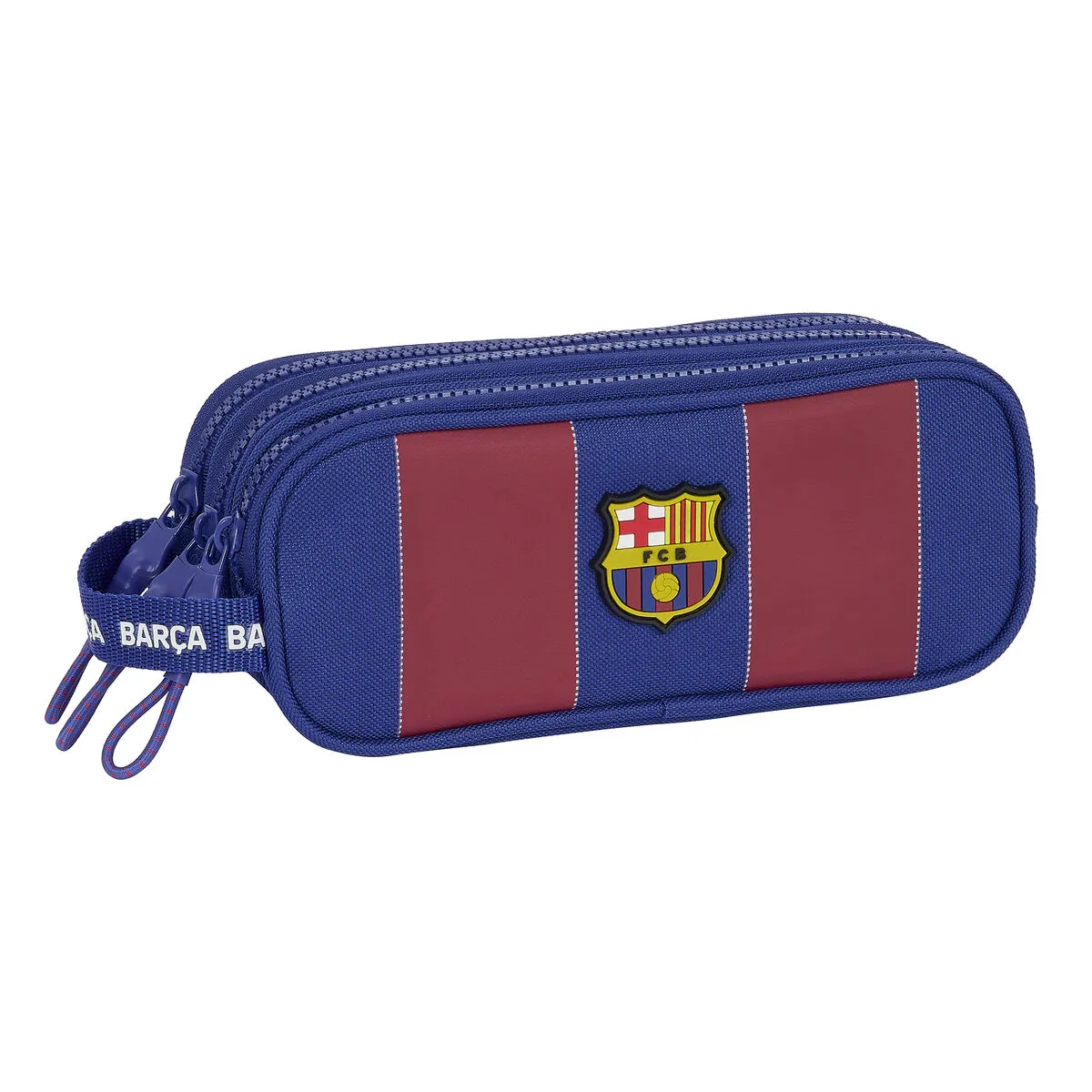 Portaoggetti Doppio F.C. Barcelona Rosso Blu Marino 21 x 8.5 x 7 cm