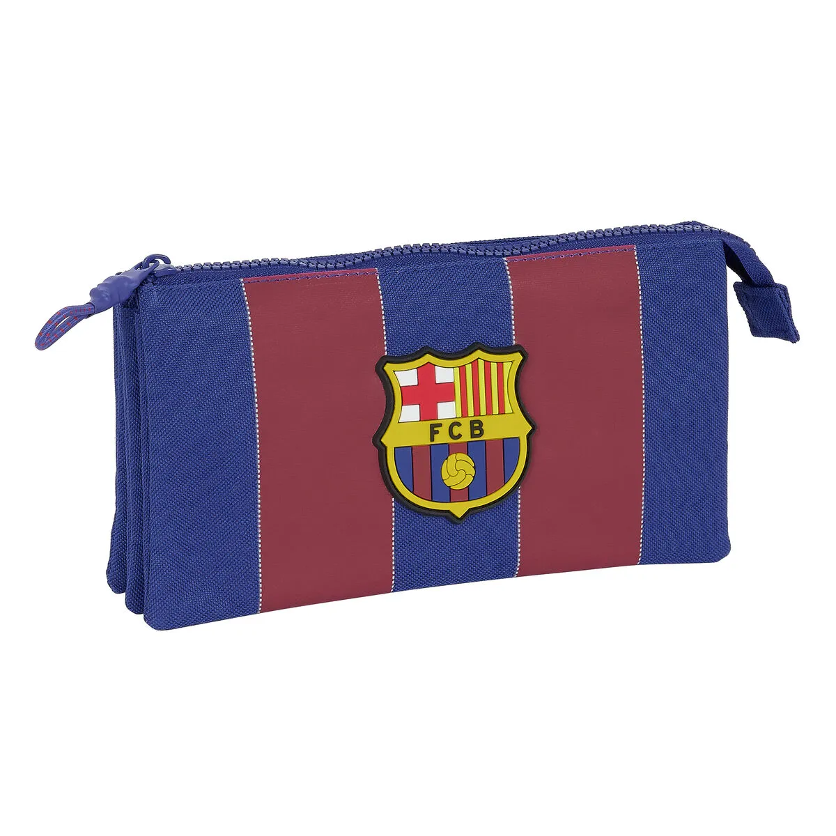 Portaoggetti Doppio F.C. Barcelona Rosso Blu Marino 22 x 12 x 3 cm