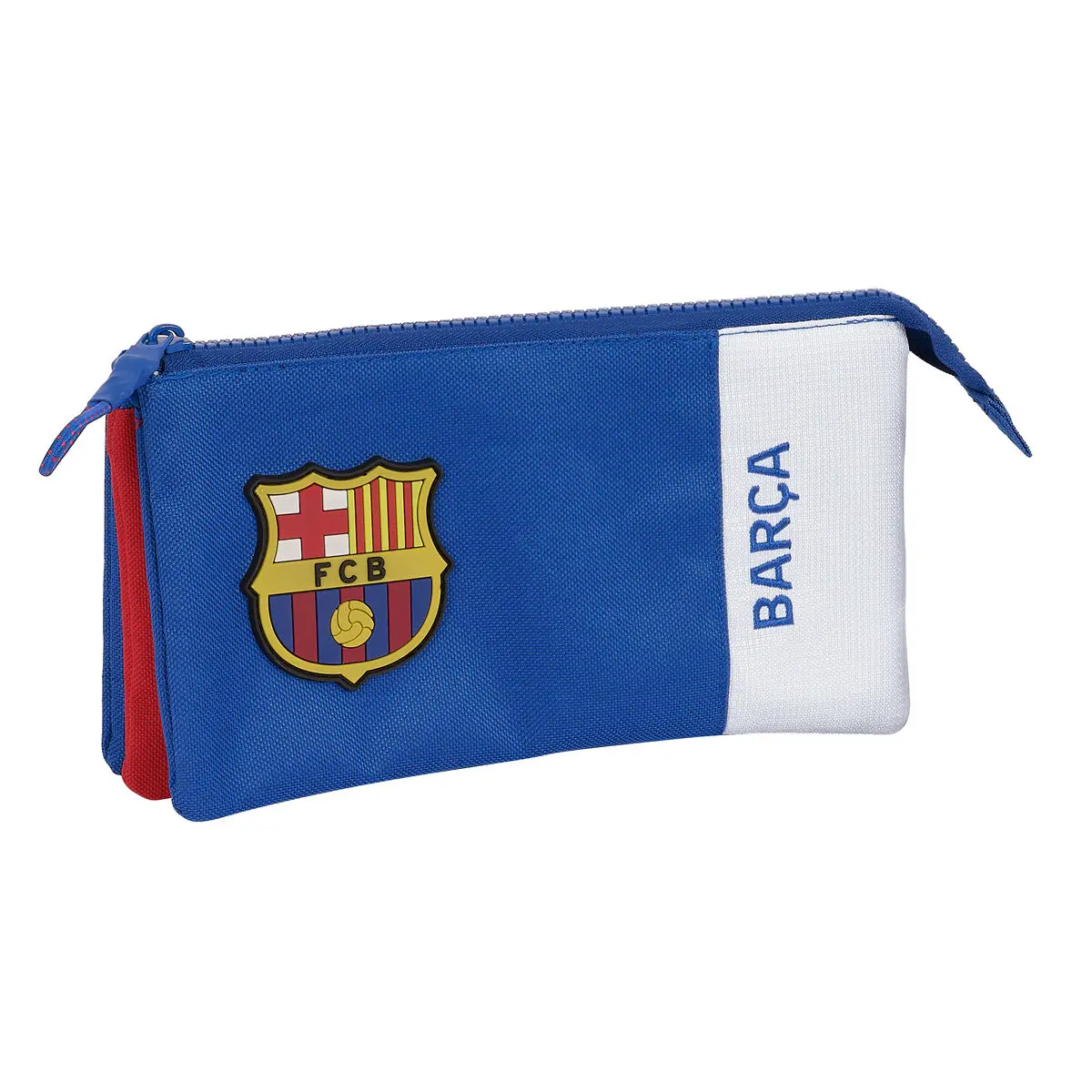 Portaoggetti Doppio F.C. Barcelona Azzurro Rosso Granato 22 x 12 x 3 cm