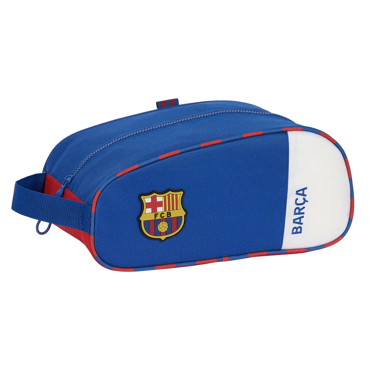 Scarpiera da Viaggio F.C. Barcelona Azzurro Rosso Granato 34 x 15 x 18 cm