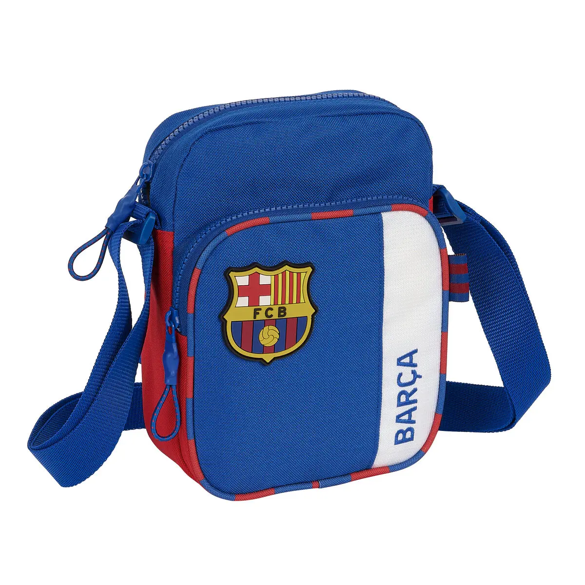 Borsa a Tracolla F.C. Barcelona Azzurro Rosso Granato 16 x 22 x 6 cm