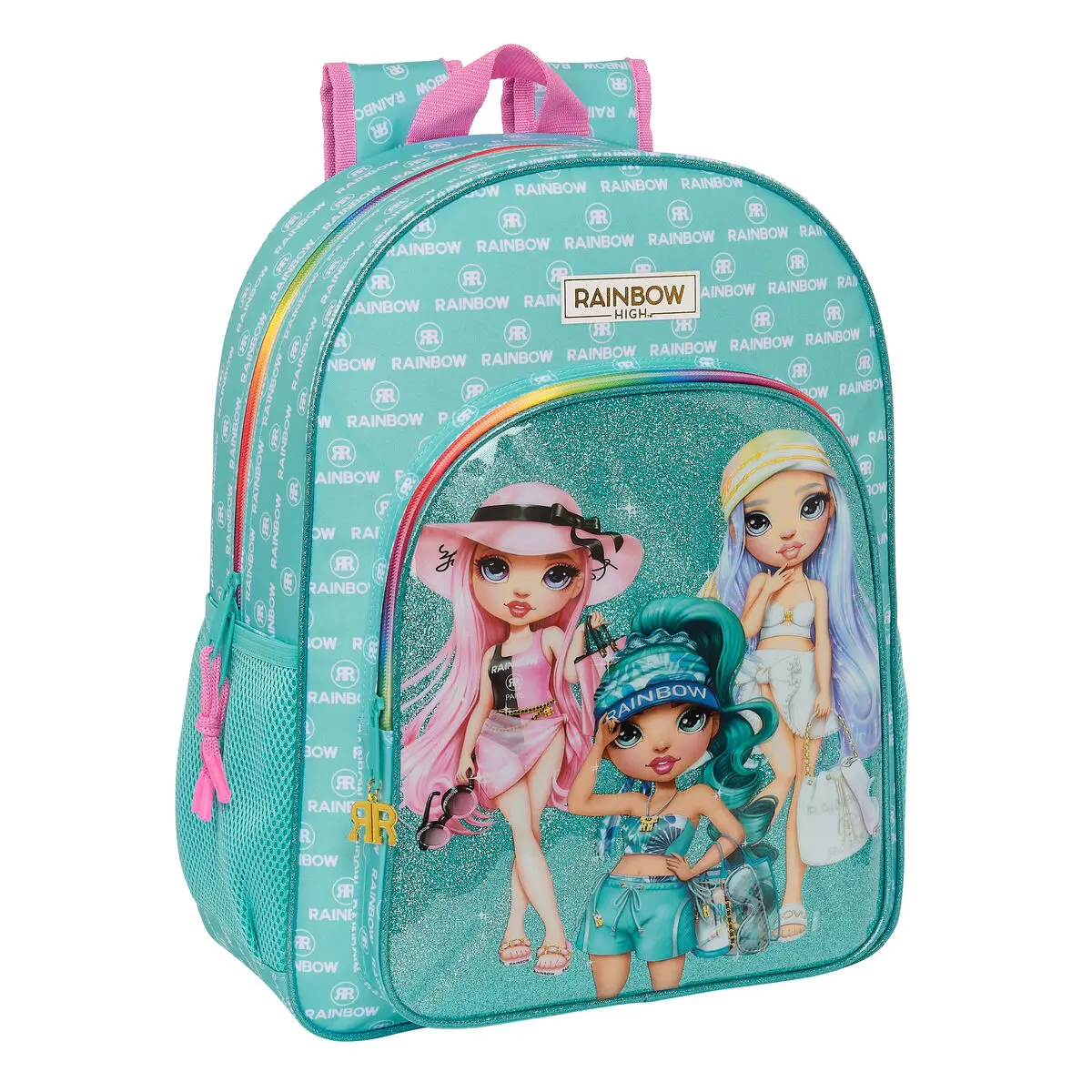 Zaino Scuola Rainbow High Paradise Turchese 33 x 42 x 14 cm