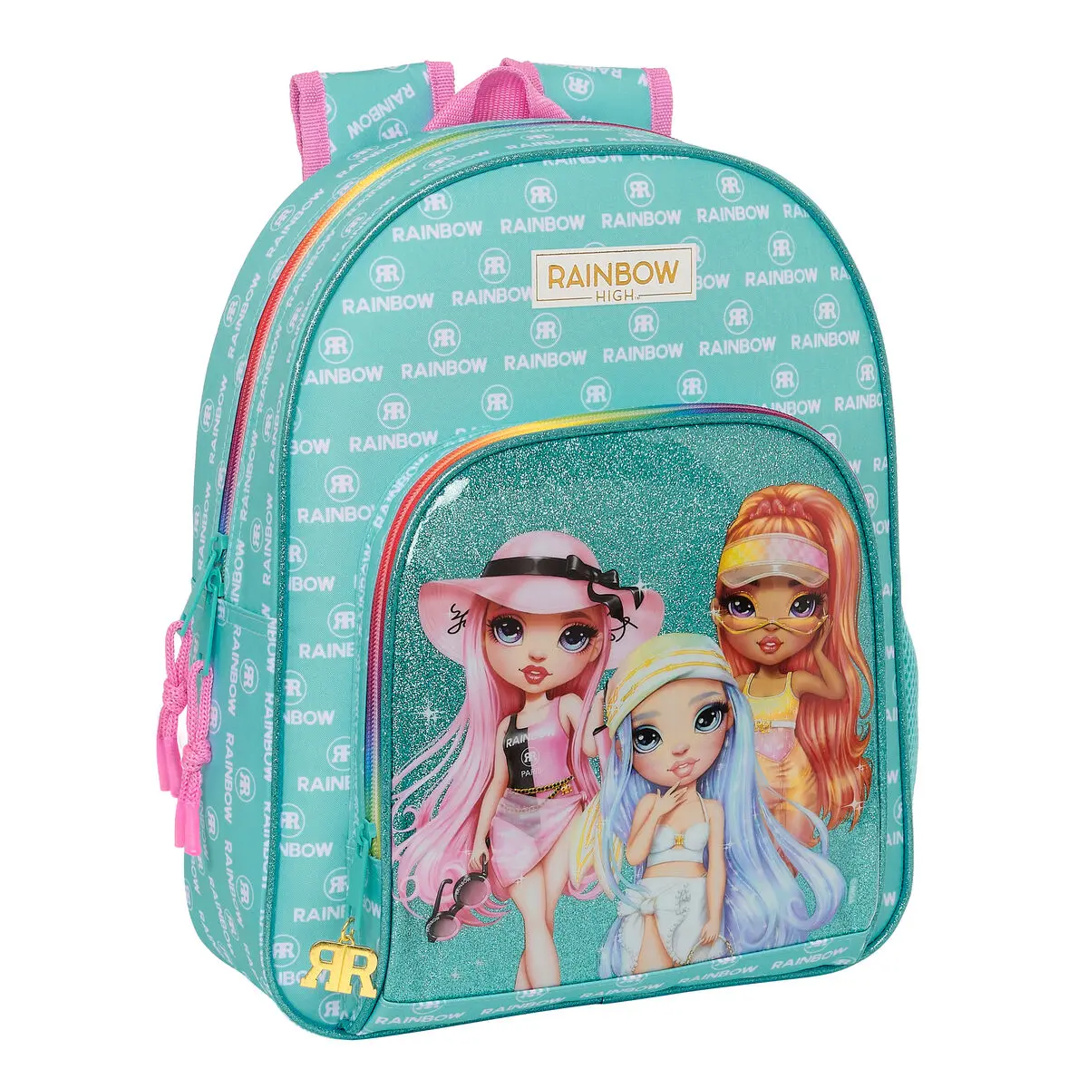 Zaino Scuola Rainbow High Paradise Turchese 28 x 34 x 10 cm