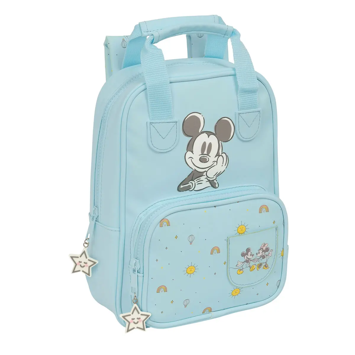 Zaino Scuola Mickey Mouse Clubhouse Baby Azzurro Chiaro 20 x 28 x 8 cm