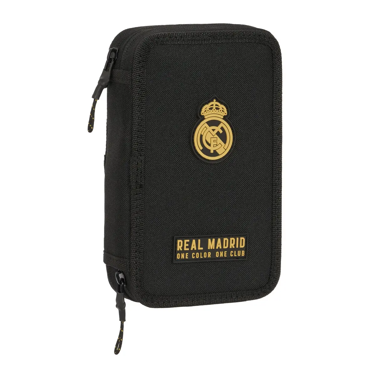 Astuccio Doppio Real Madrid C.F. Nero 12.5 x 19.5 x 4 cm (28 Pezzi)