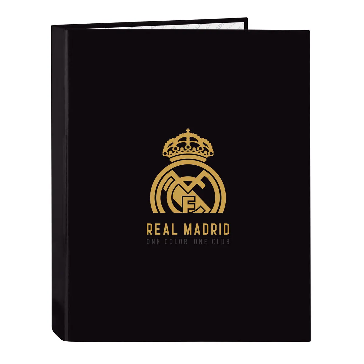 Raccoglitore ad anelli Real Madrid C.F. Nero A4 26.5 x 33 x 4 cm