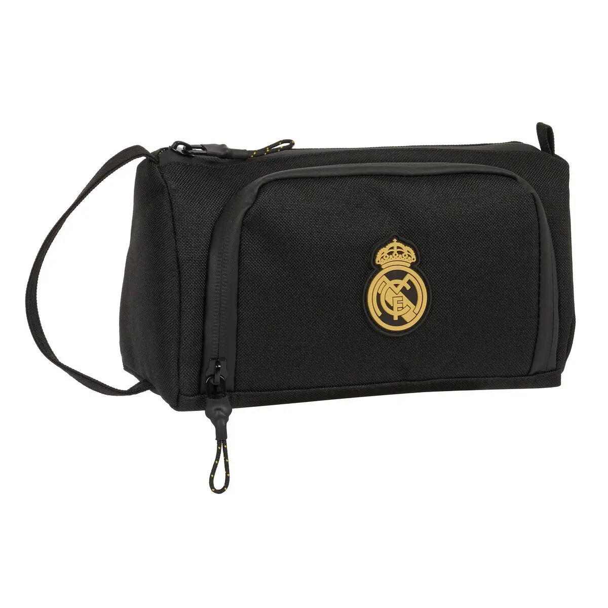 Astuccio per la Scuola con Accessori Real Madrid C.F. Nero 20 x 11 x 8.5 cm (32 Pezzi)