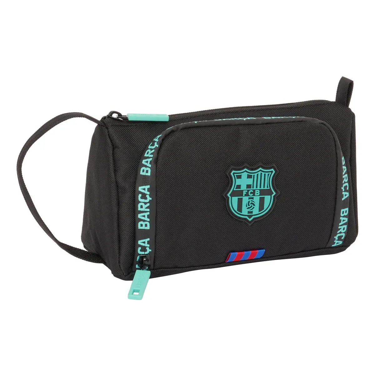 Astuccio per la Scuola con Accessori F.C. Barcelona Nero 20 x 11 x 8.5 cm (32 Pezzi)