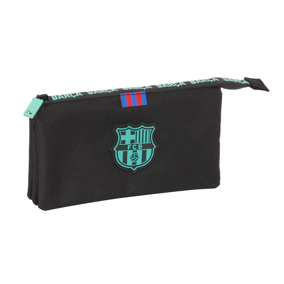 Portaoggetti Triplo F.C. Barcelona Nero 22 x 12 x 3 cm