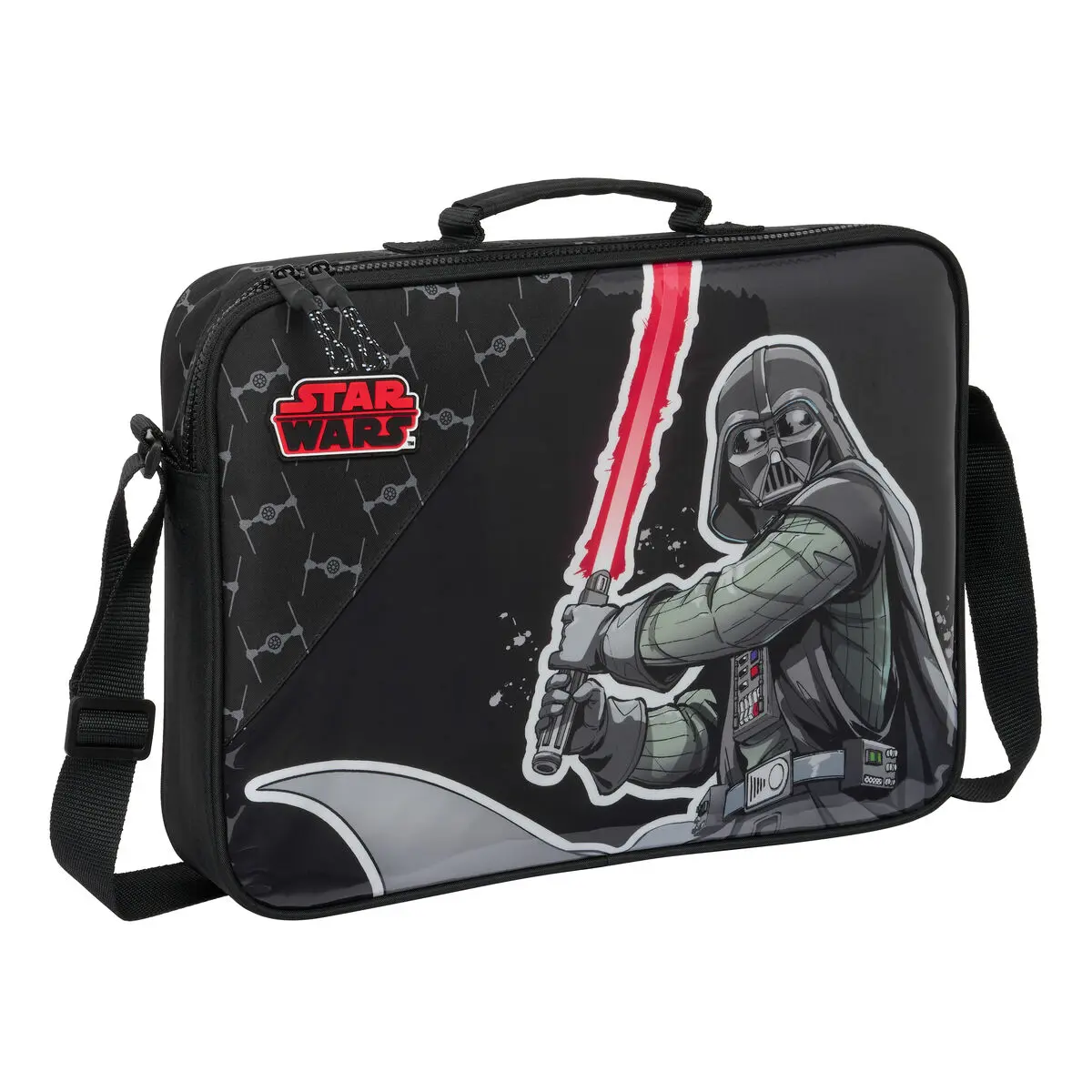 Borsa per la scuola Star Wars The fighter Nero 38 x 28 x 6 cm