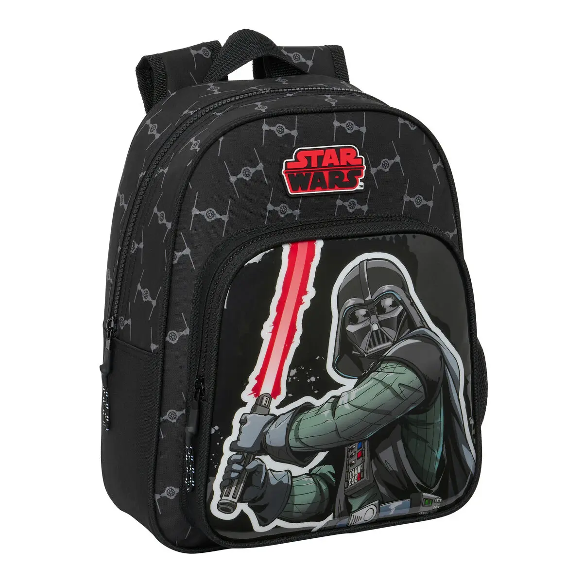 Zaino Scuola Star Wars The fighter Nero 27 x 33 x 10 cm