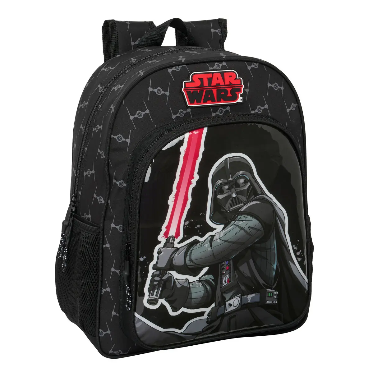 Zaino Scuola Star Wars The fighter Nero 32 X 38 X 12 cm