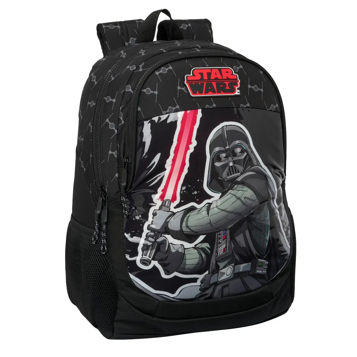 Zaino Scuola Star Wars The fighter Nero 32 x 44 x 16 cm