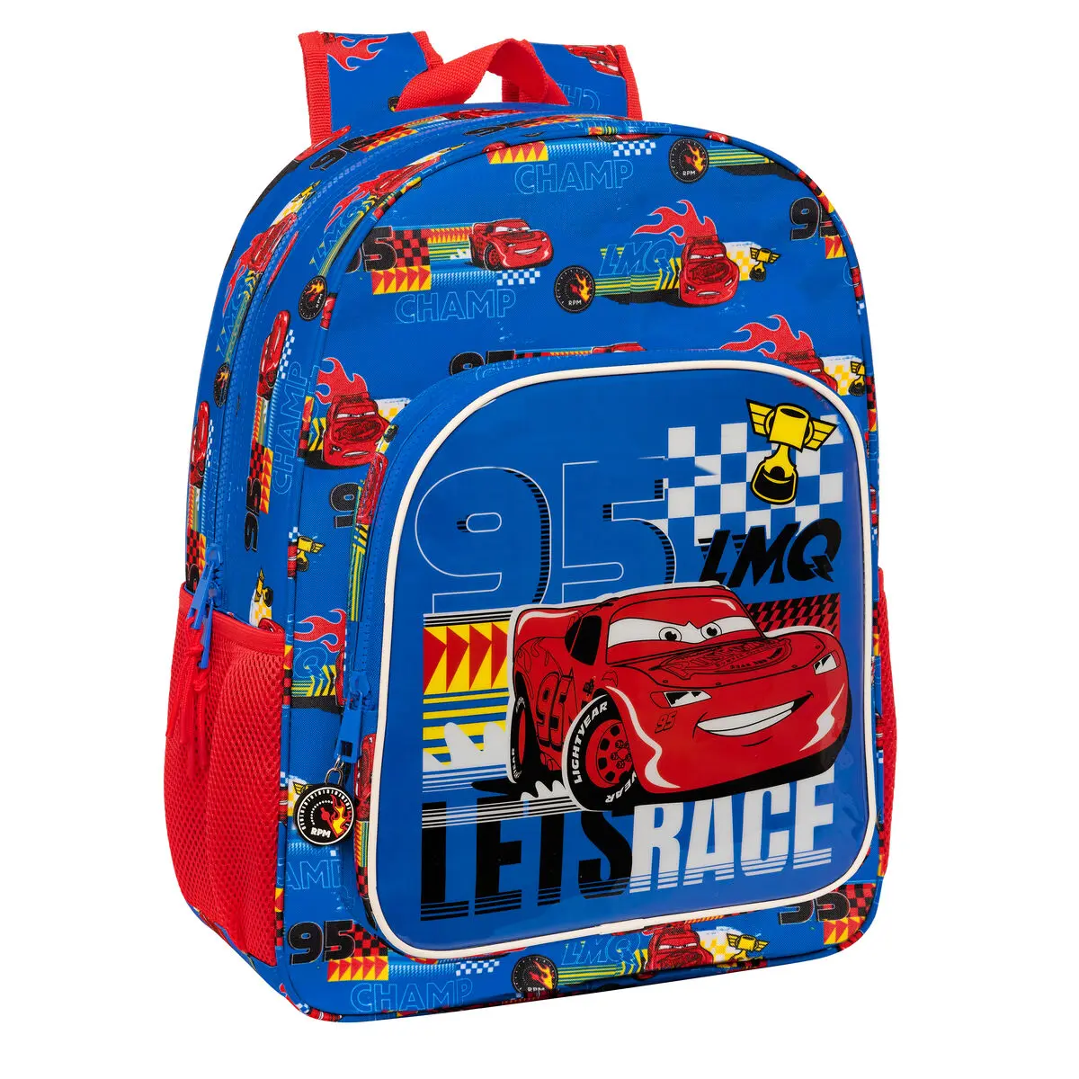 Zaino Scuola Cars Race ready Azzurro 33 x 42 x 14 cm