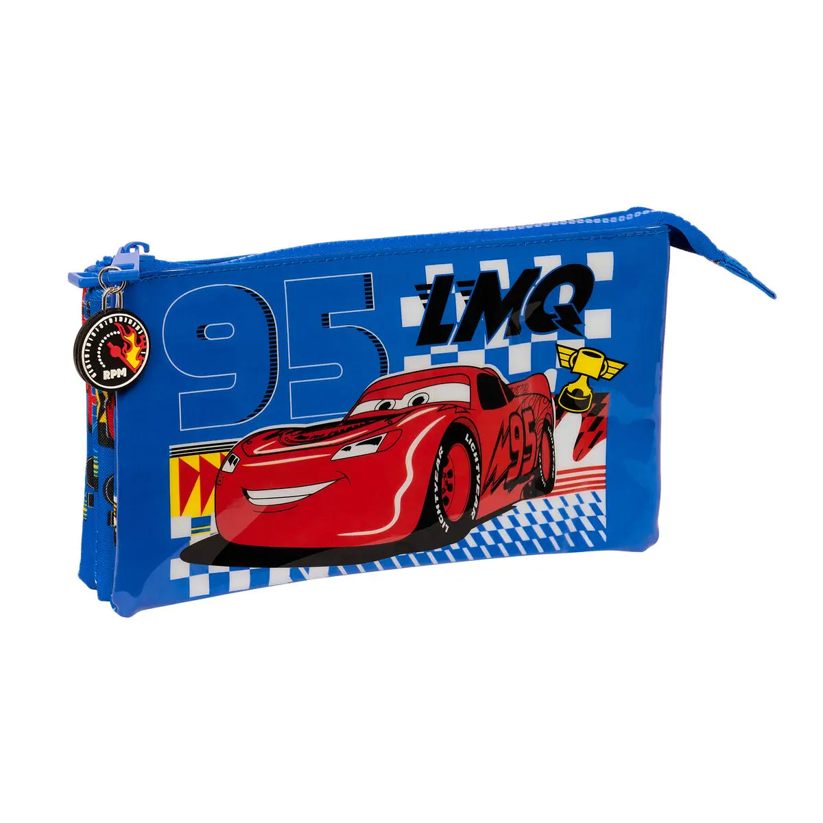 Portaoggetti Triplo Cars Race ready Azzurro 22 x 12 x 3 cm