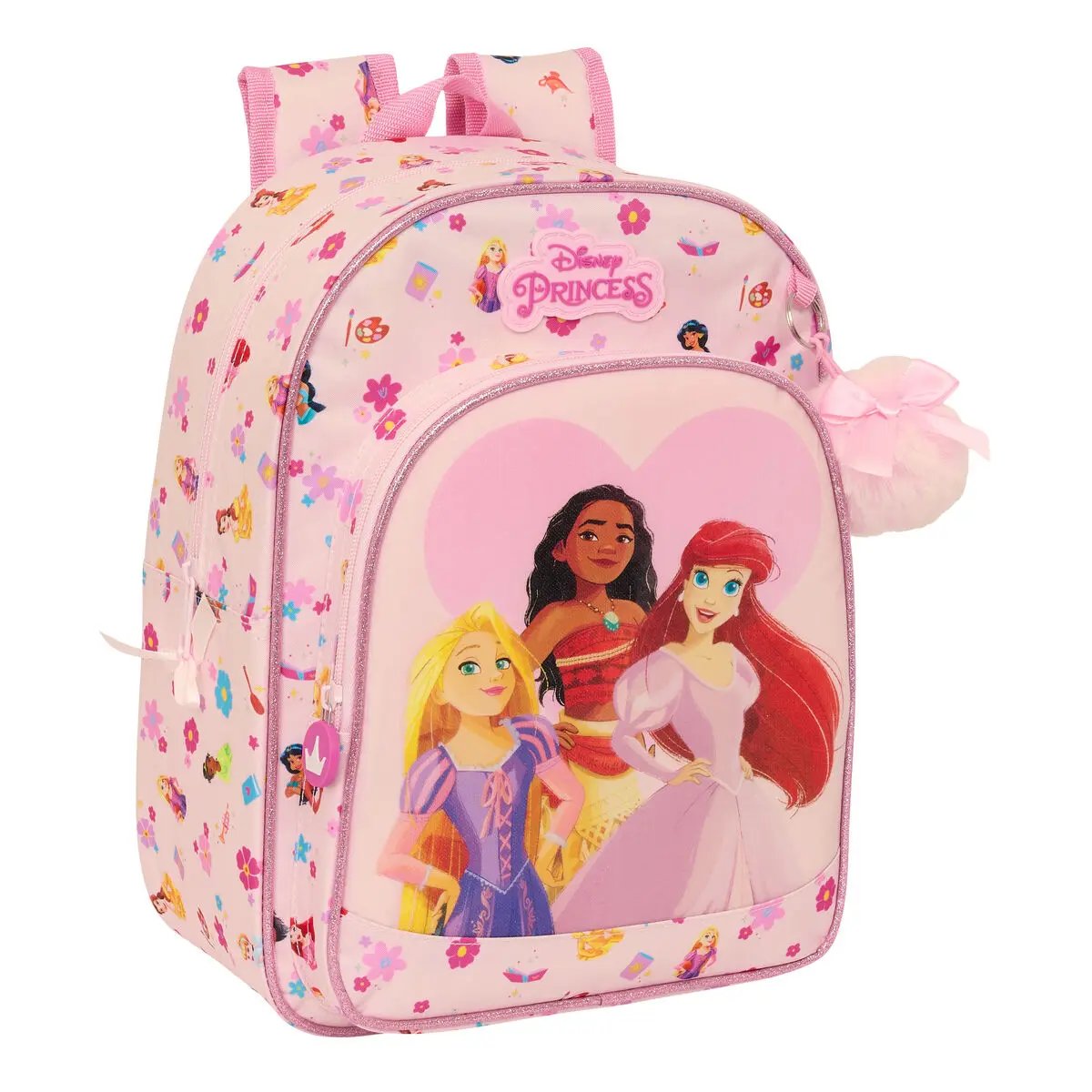 Zaino Scuola Disney Princess Summer adventures Rosa 26 x 34 x 11 cm