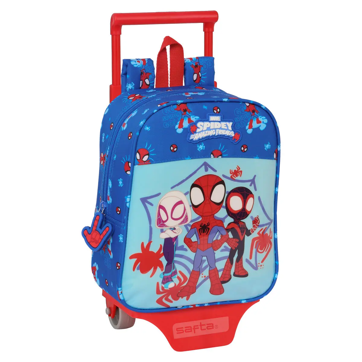 Trolley per la Scuola Spidey Azzurro 22 x 27 x 10 cm