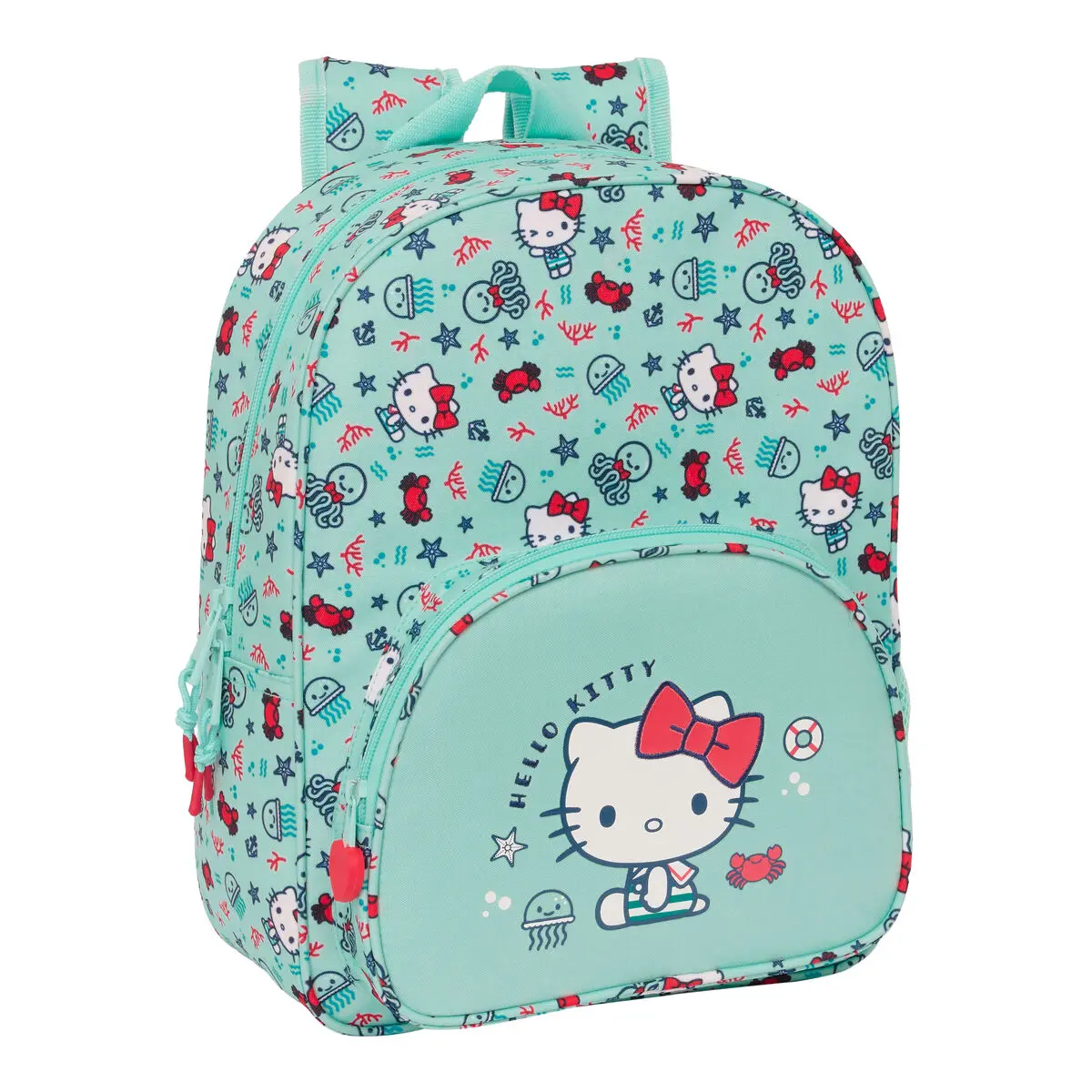 Zaino Scuola Hello Kitty Sea lovers Turchese 26 x 34 x 11 cm