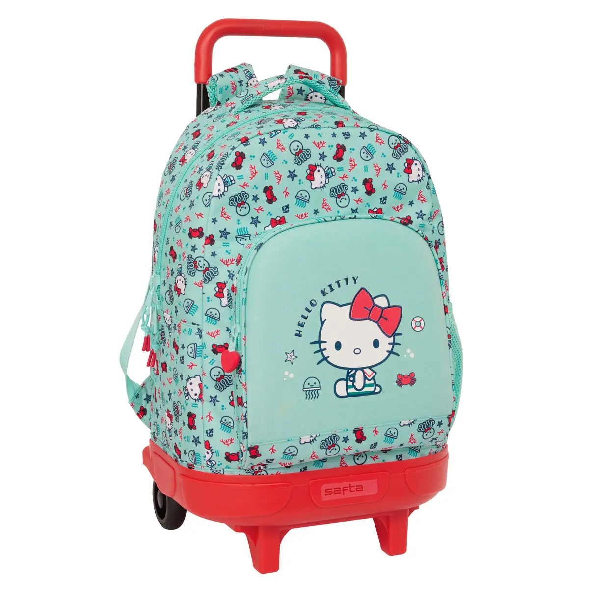 Trolley per la Scuola Hello Kitty Sea lovers Turchese 33 X 45 X 22 cm