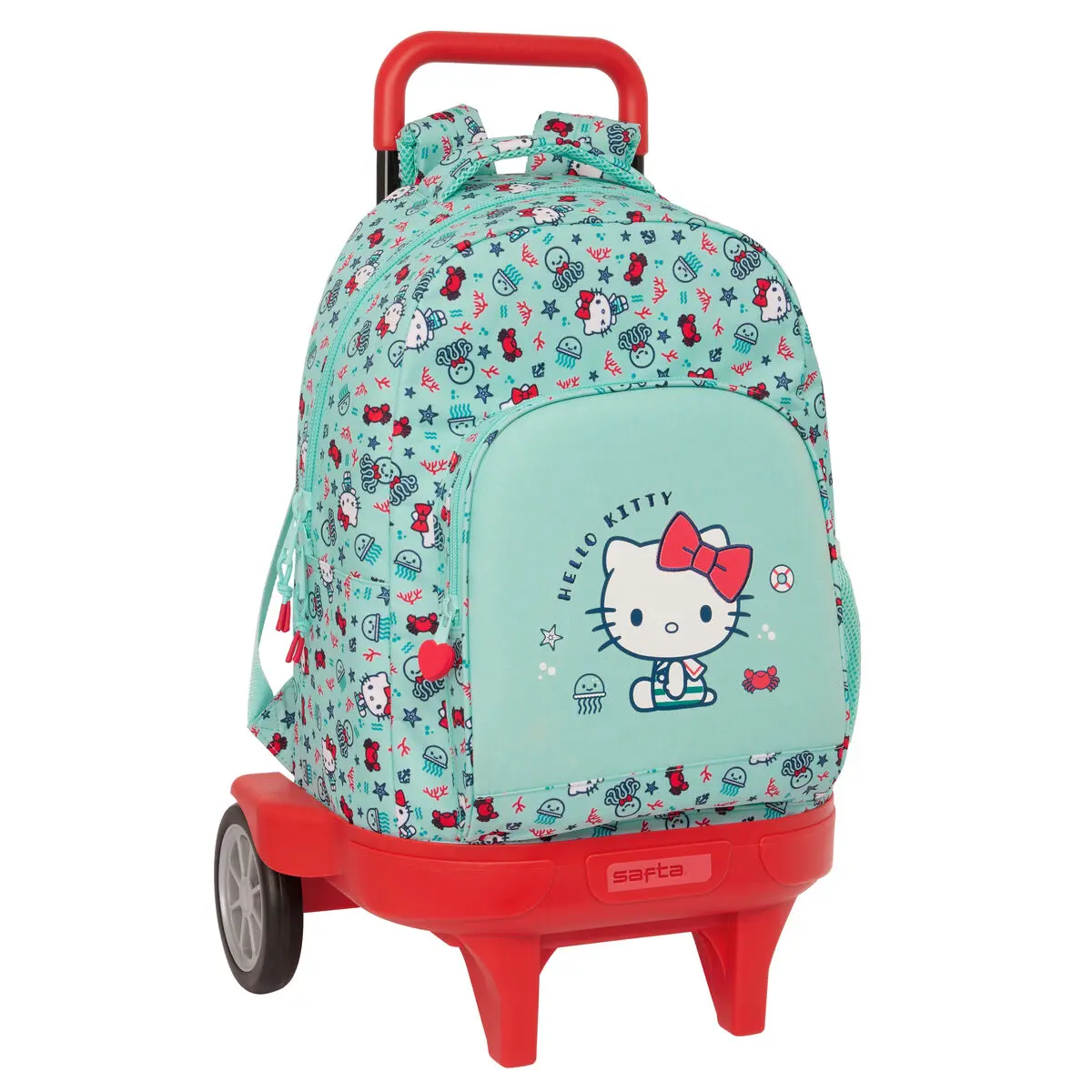 Trolley per la Scuola Hello Kitty Sea lovers Turchese 33 X 45 X 22 cm