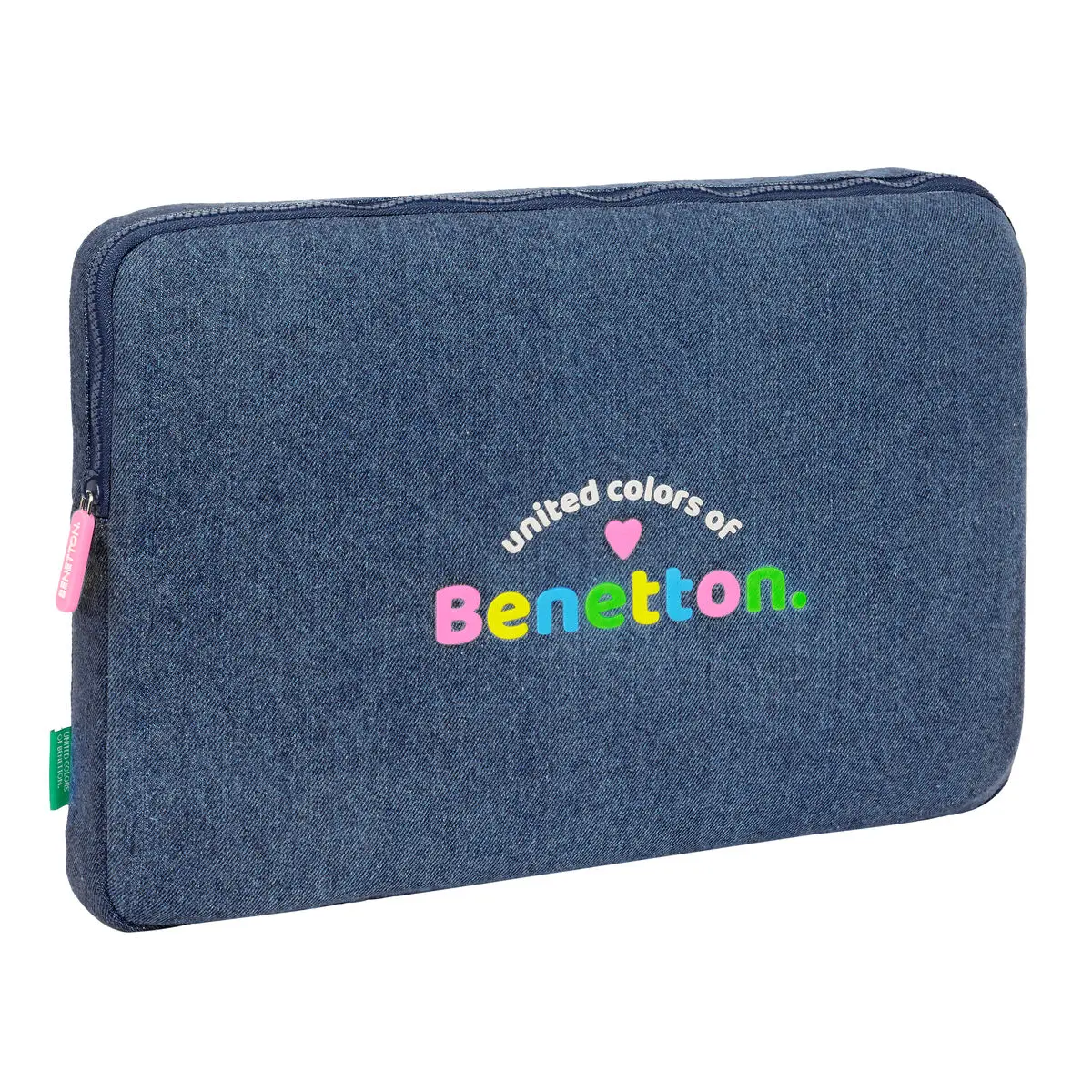 Custodia per Portatile Benetton Denim Azzurro 15,6'' 39,5 x 27,5 x 3,5 cm