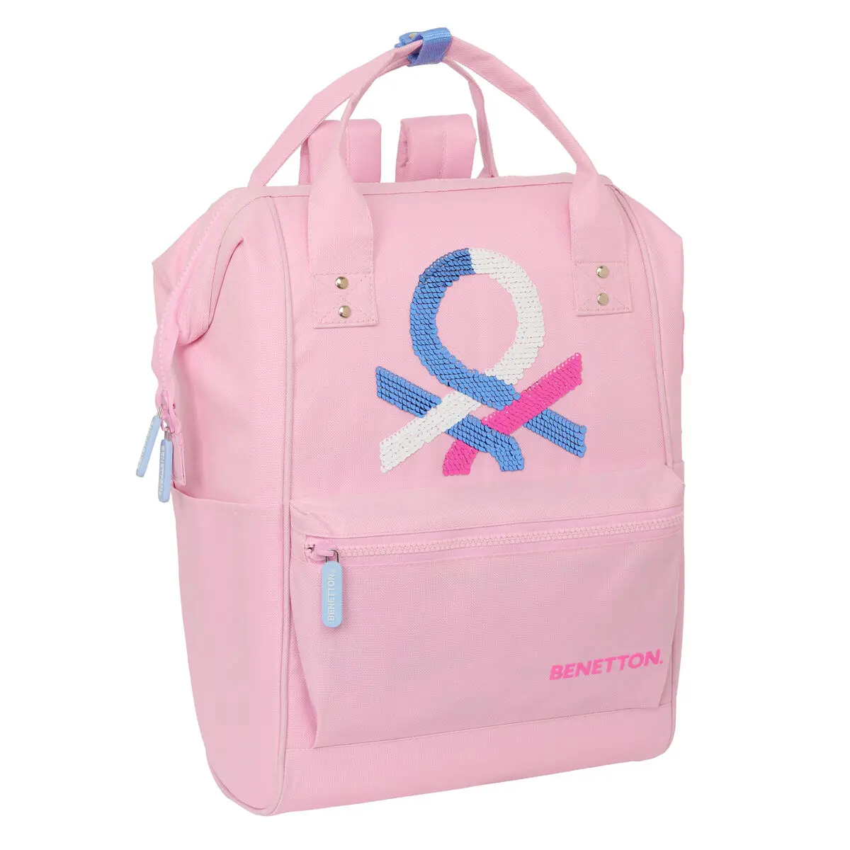 Zaino per Portatile Benetton Rosa 27 x 40 x 19 cm