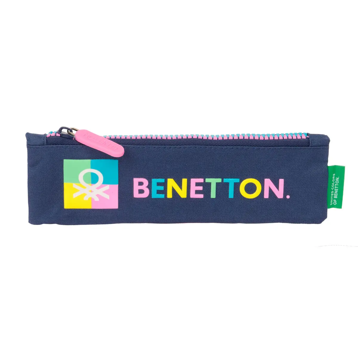 Astuccio Scuola Benetton Cool Blu Marino 20 x 6 x 1 cm