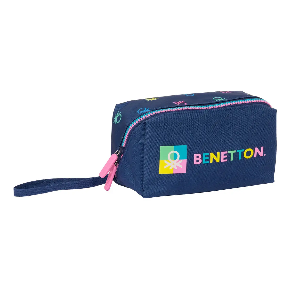 Astuccio Scuola Benetton Cool Blu Marino 22 x 10 x 10 cm