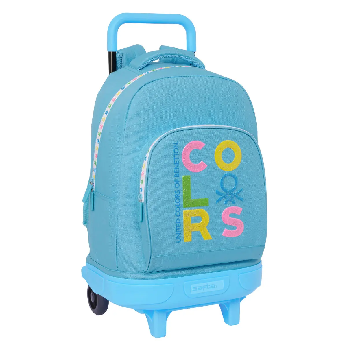 Zaino Scuola Benetton Spring Blu cielo 33 x 45 x 22 cm