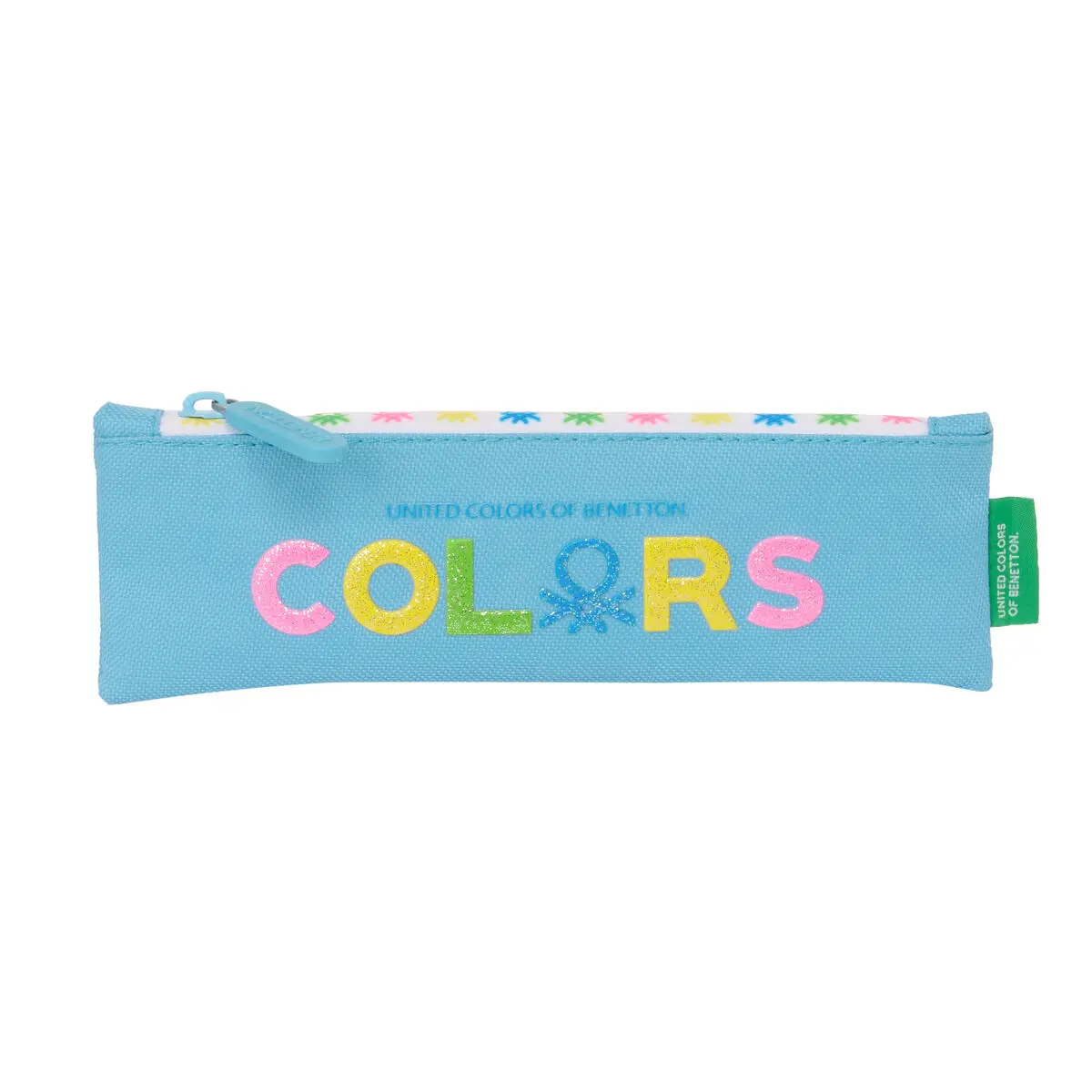 Astuccio Scuola Benetton Spring Blu cielo 20 x 6 x 1 cm