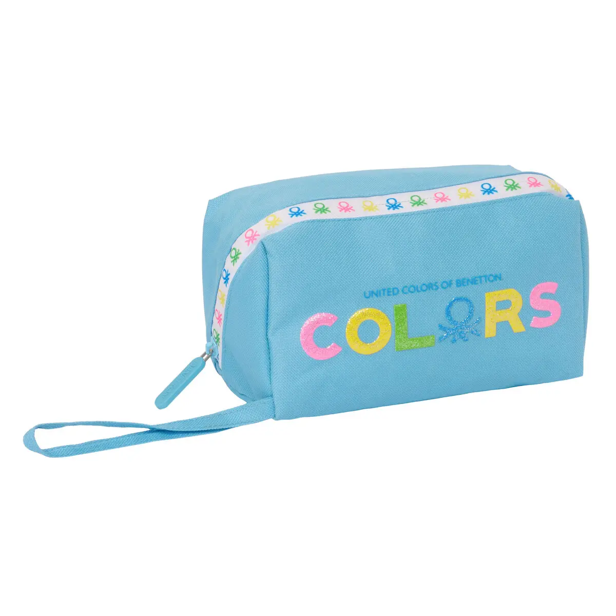 Astuccio Scuola Benetton Spring Blu cielo 22 x 10 x 10 cm