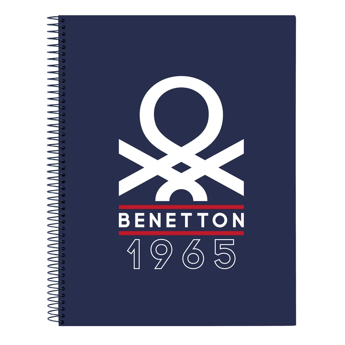 Agenda Benetton Varsity Grigio Blu Marino A4 120 Fogli