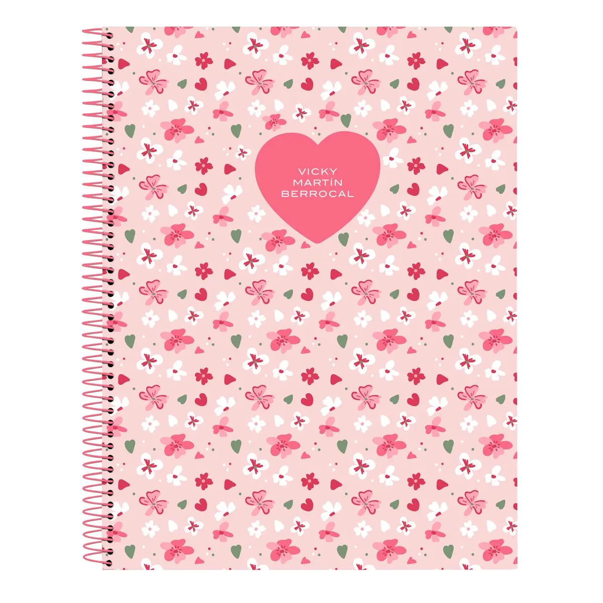 Agenda Vicky Martín Berrocal In bloom Rosa A4 120 Fogli