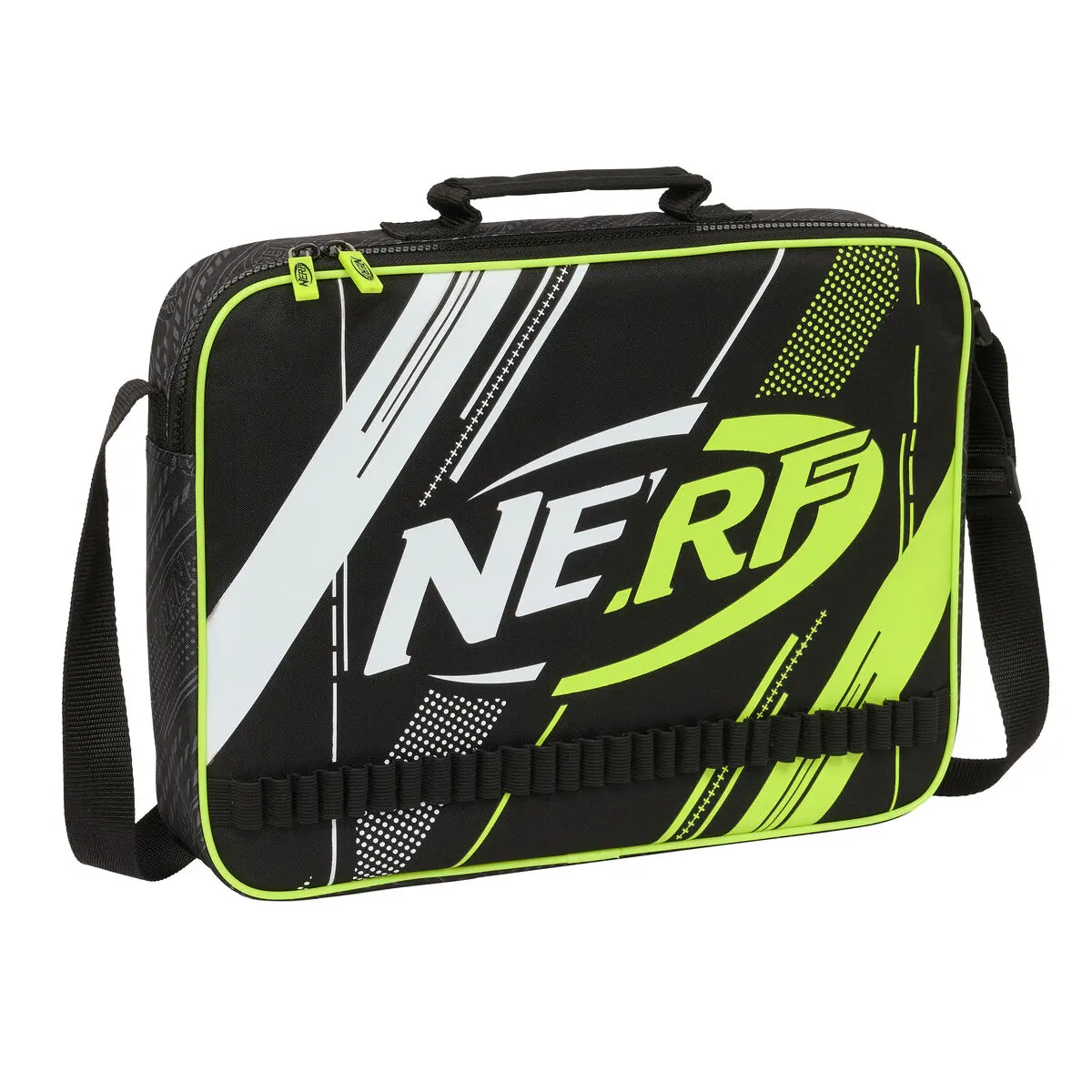 Borsa per la scuola Nerf Get ready Nero 38 x 28 x 6 cm