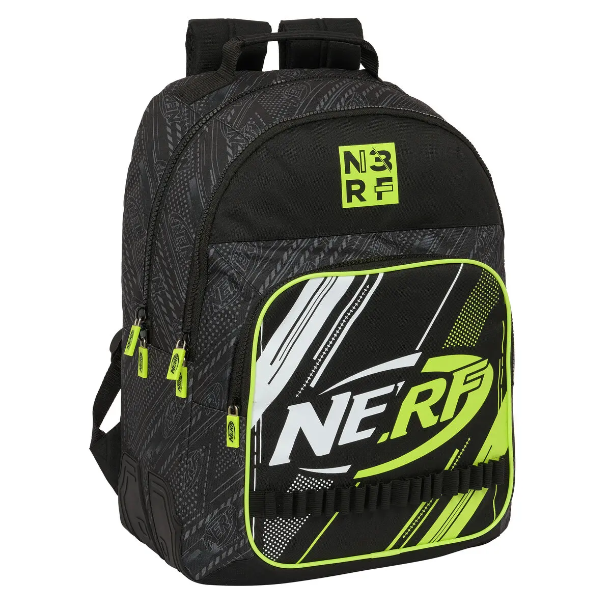 Zaino Scuola Nerf Get ready Nero 32 x 42 x 15 cm