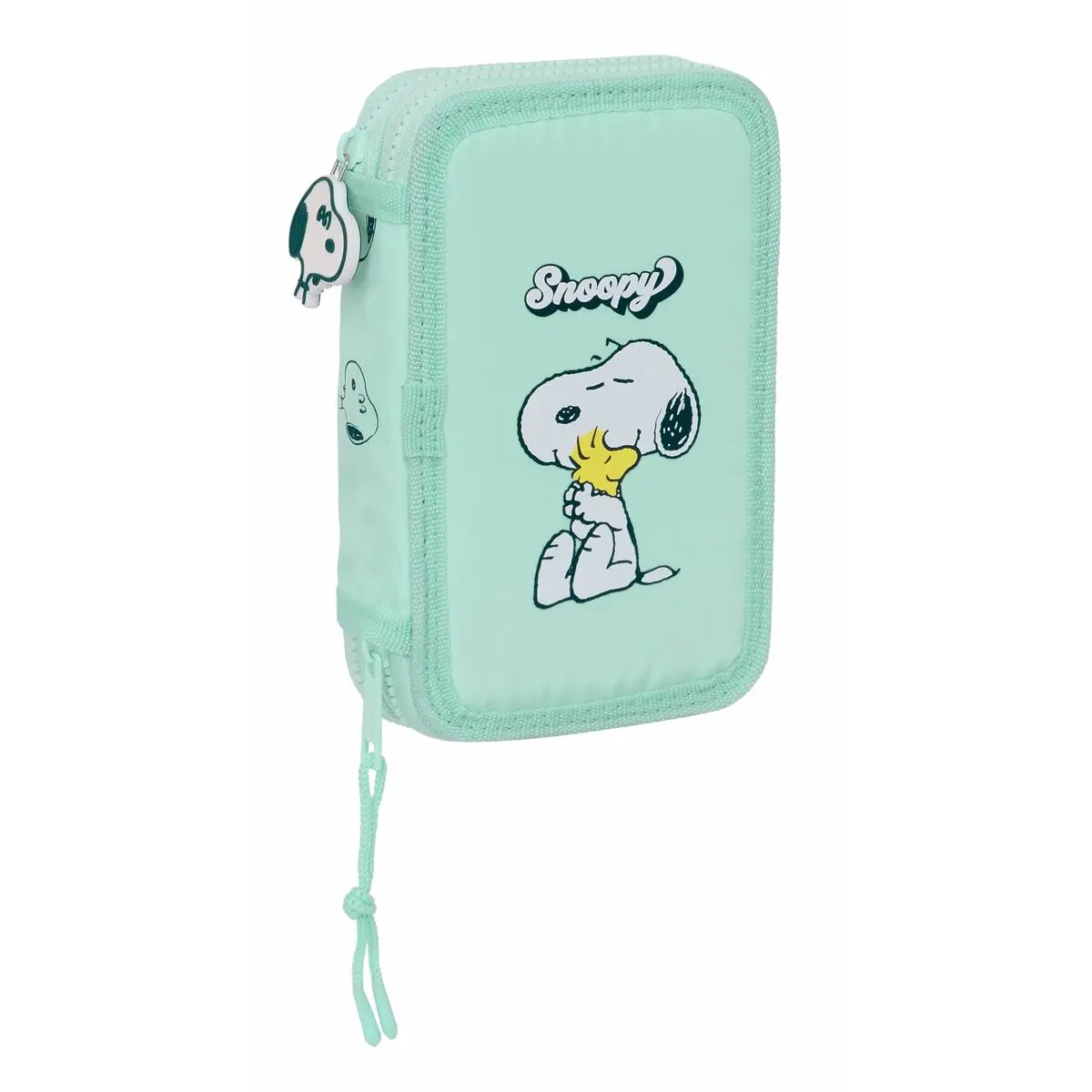 Astuccio Doppio Snoopy Groovy Acquamarina 12.5 x 19.5 x 4 cm 28 Pezzi