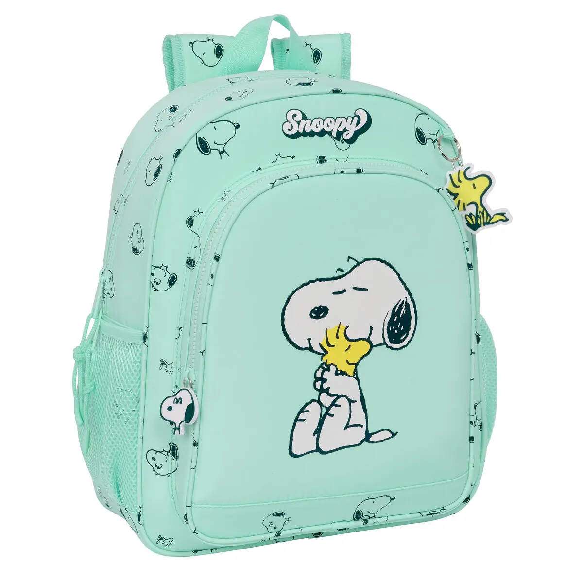 Zaino Scuola Snoopy Groovy Verde 32 X 38 X 12 cm