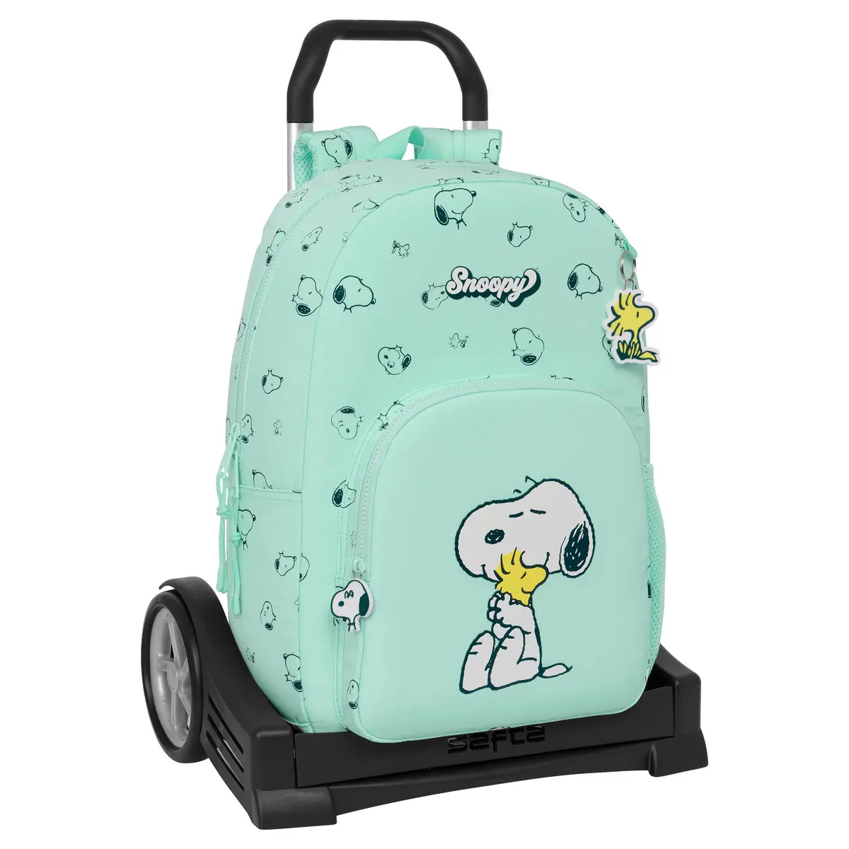 Trolley per la Scuola Snoopy Groovy Verde 30 x 46 x 14 cm