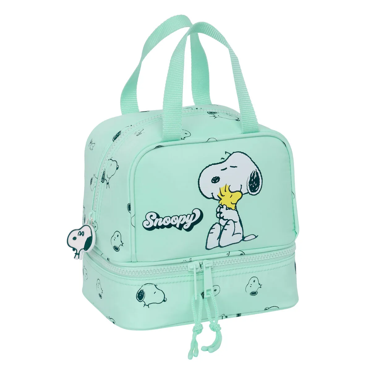 Portamerenda Snoopy Groovy Verde 20 x 20 x 15 cm