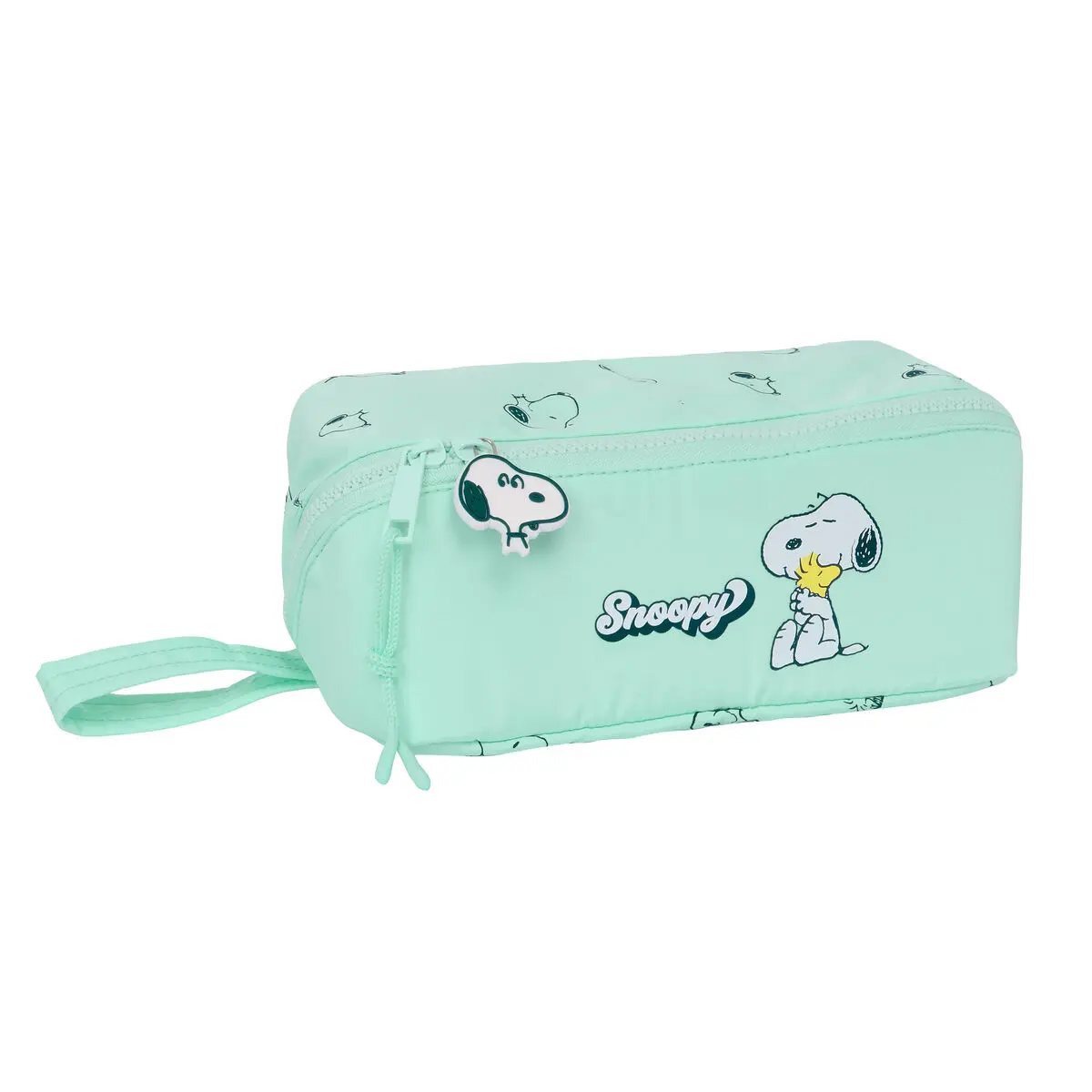 Astuccio Scuola Snoopy Groovy Verde 22 x 10 x 10 cm