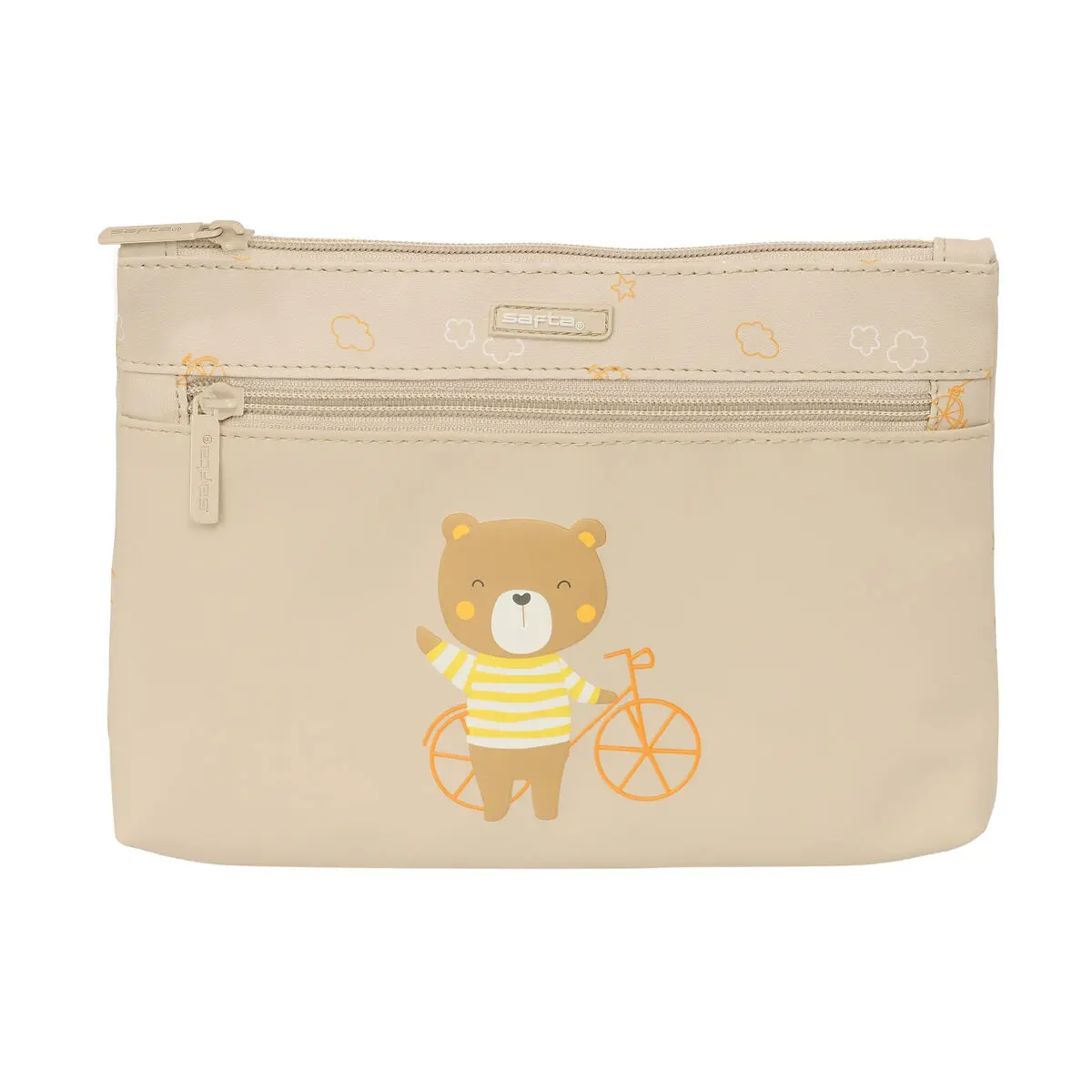 Astuccio Scuola Safta Osito Orso Beige 23 x 16 x 3 cm