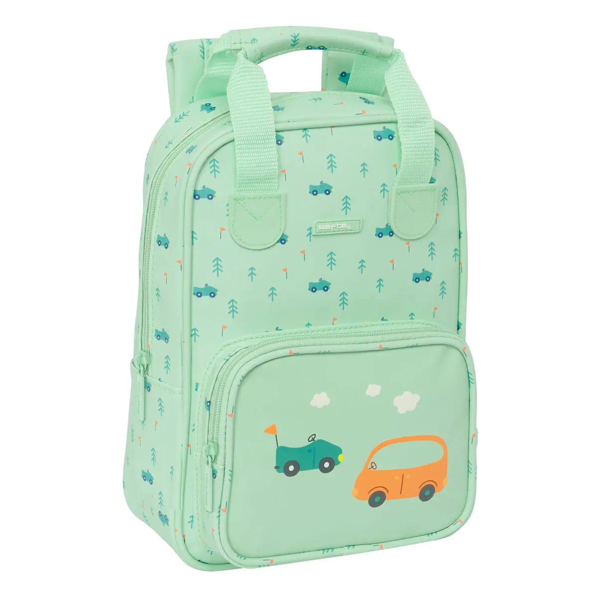 Zaino per Bambini Safta Coches Verde 20 x 28 x 8 cm