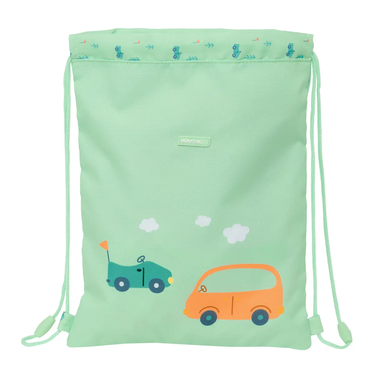 Zainetto con Cordini Safta Coches Verde 26 x 34 x 1 cm